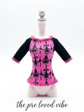 Monster High Draculaura Scaris City of Frights Black & Pink Shirt Top